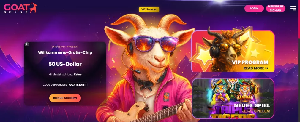 Goatspins Casino Bonusaktionen für deutsche Spieler